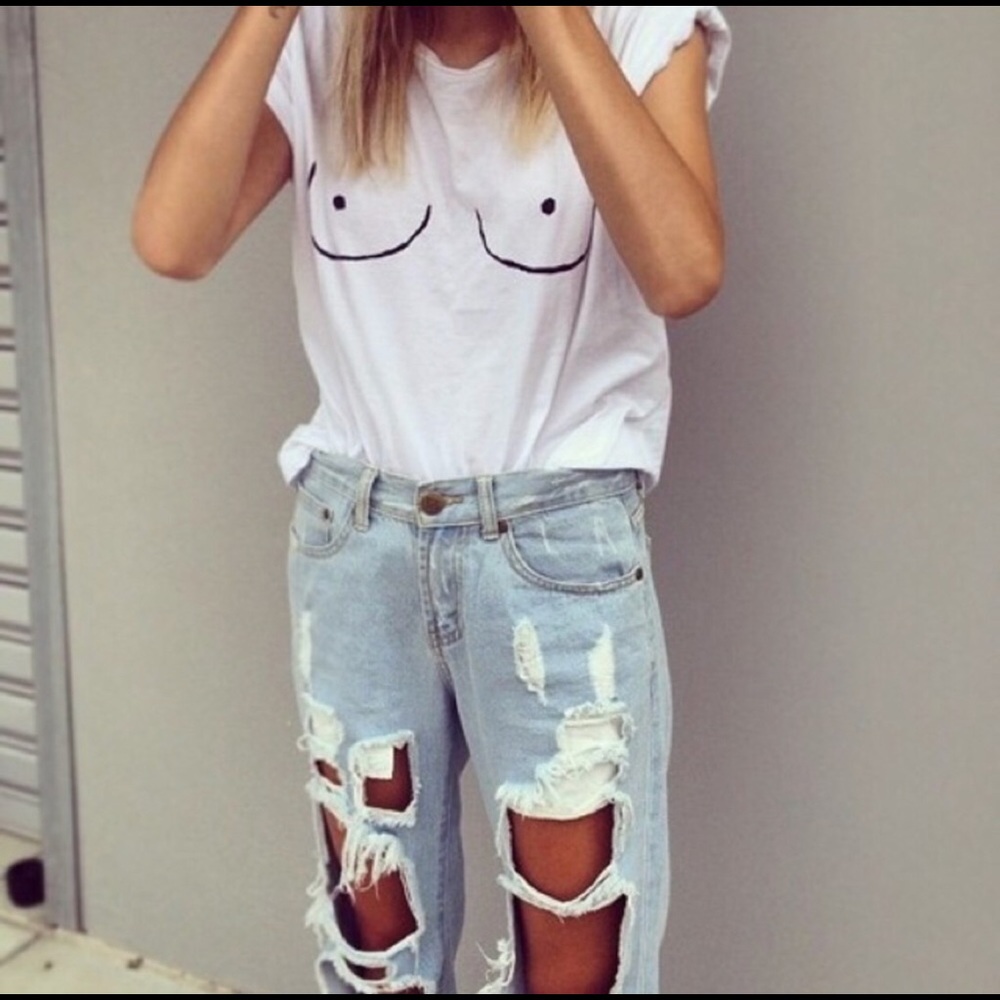 Never Fully Dressed Boob Shirt